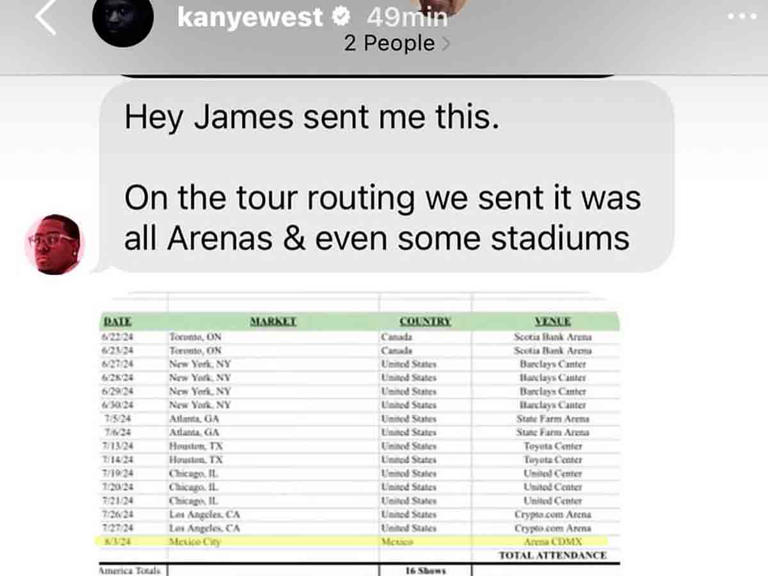 ¿Kanye West viene a México? Esto publicó el rapero en su Instagram