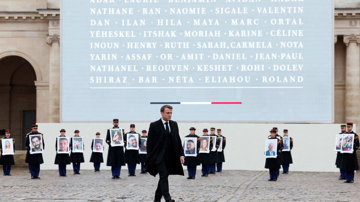 Hommage Aux Victimes Françaises Du Hamas : Les Images De L’émouvante ...