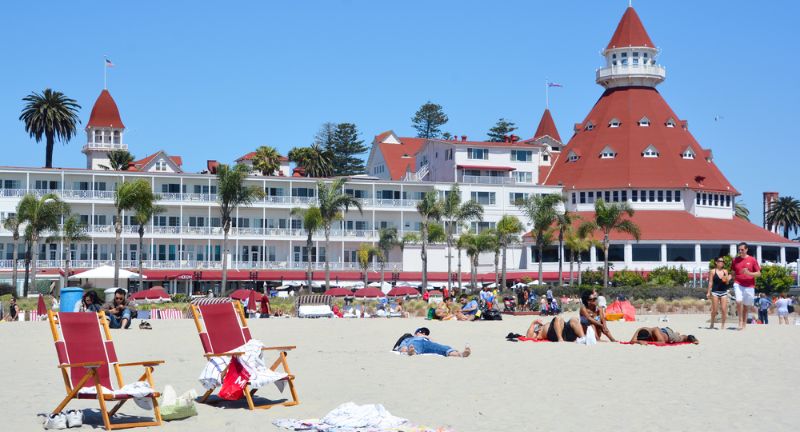 <p>Coronado Beach is celebrated for its vast stretches of golden sand and gentle waves, making it an ideal location for families and sunbathers. The iconic Hotel del Coronado provides a historic backdrop, adding to the beach’s charm. Its mild climate year-round makes it a great destination for beach activities, from sandcastle building to surfing.</p>