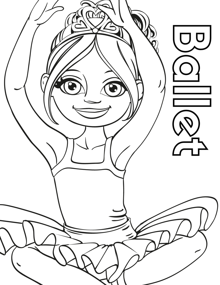 9 Free Printable Ballerina Coloring Pages