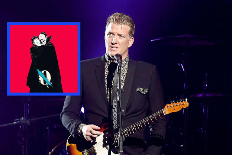queens of the stone age's josh homme performs with ...like clockwork album cover insert