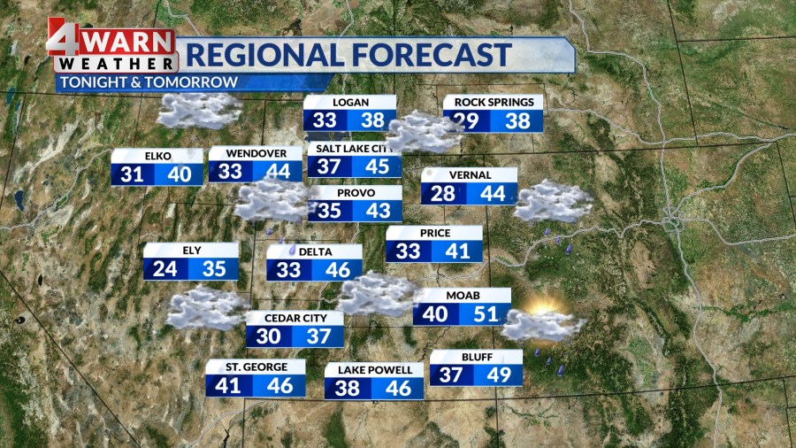 Widespread Valley Rain And Mountain Snow Through Midweek