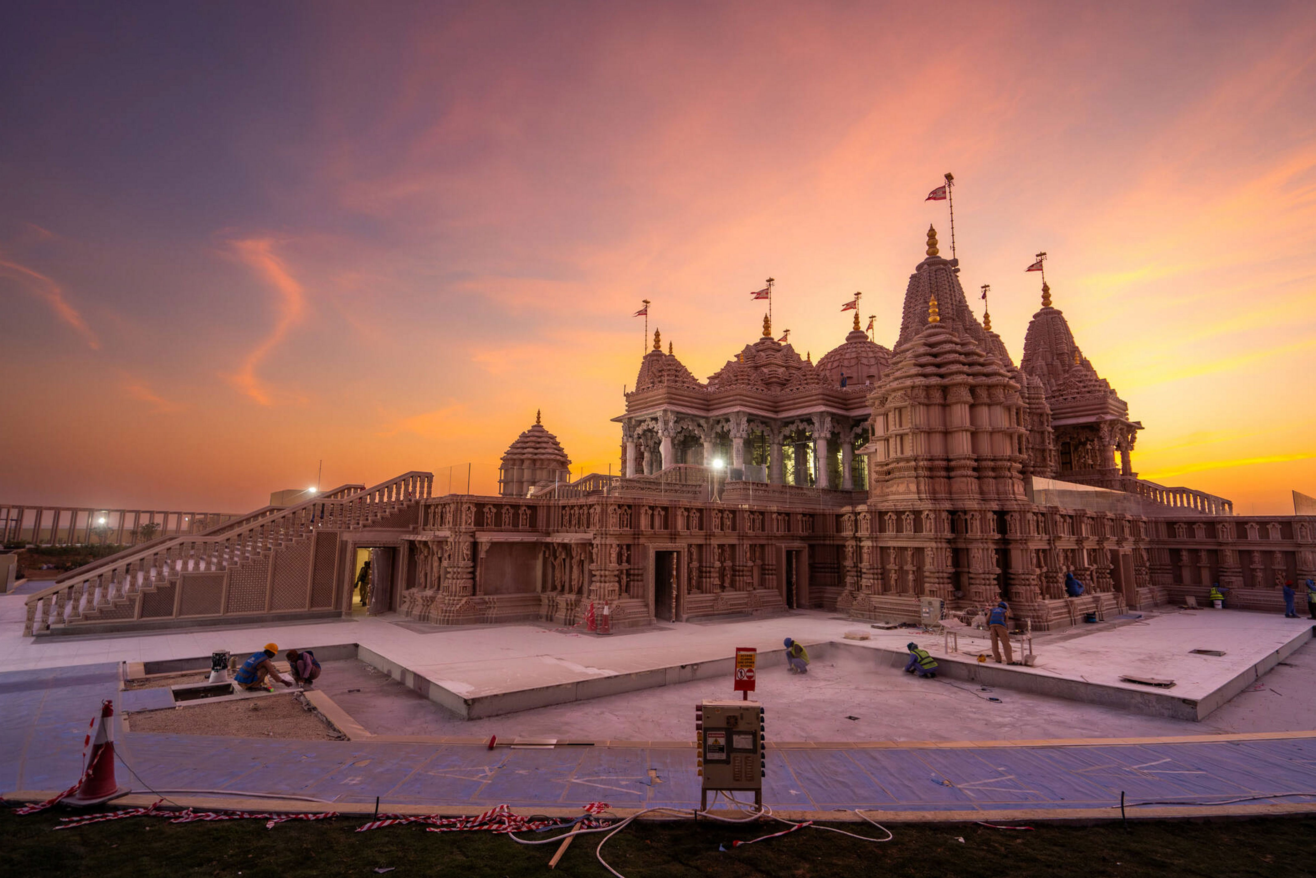 Architecture Of First Hindu Stone Temple In Abu Dhabi Has Elements Of UAE