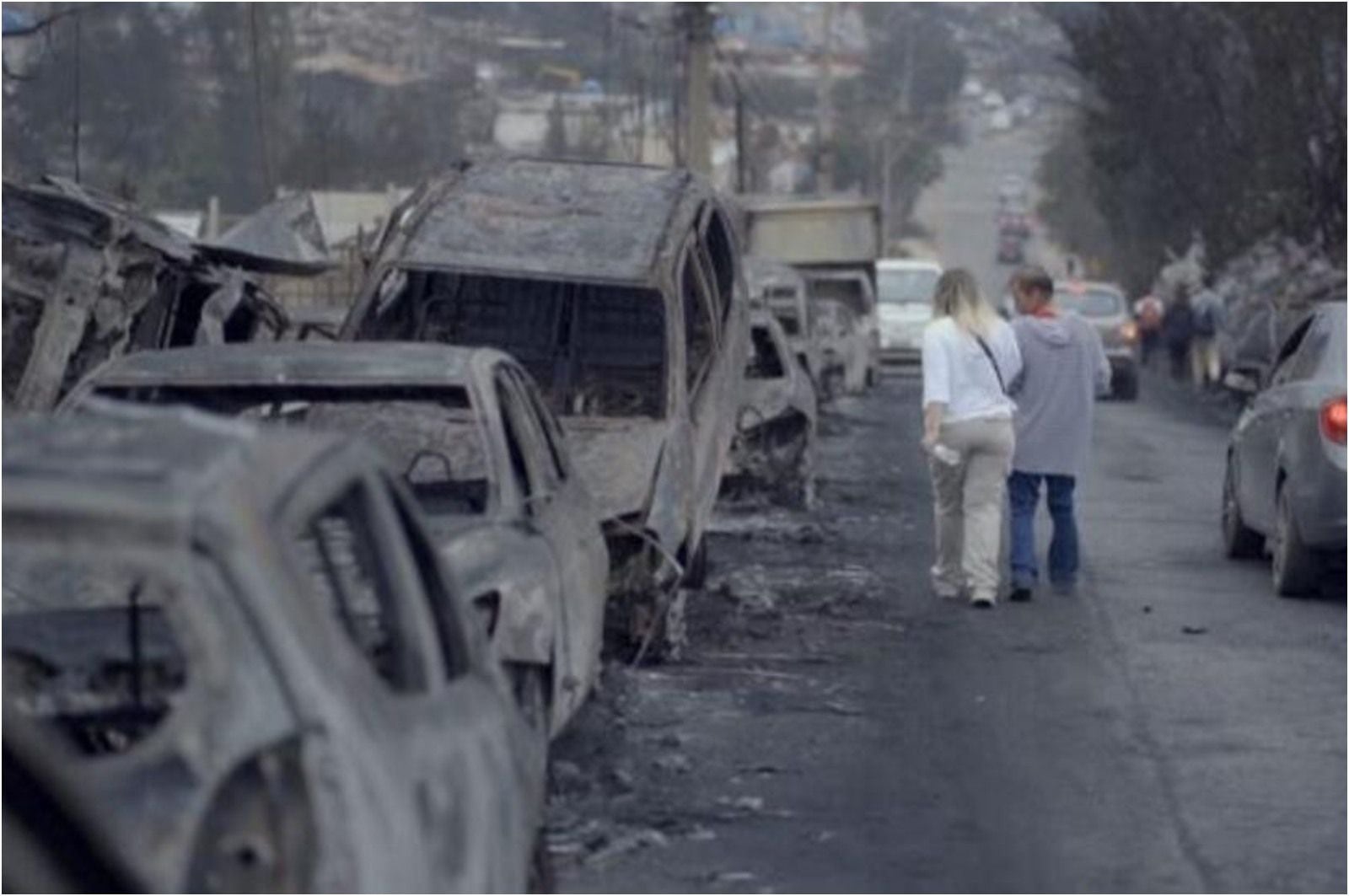 ¿qué pasa con los autos quemados en los incendios de la región de valparaíso?