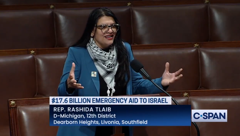 Rashida Tlaib Slams Democratic Colleagues Over Aid To Israel Calls Netanyahu A ‘genocidal Maniac
