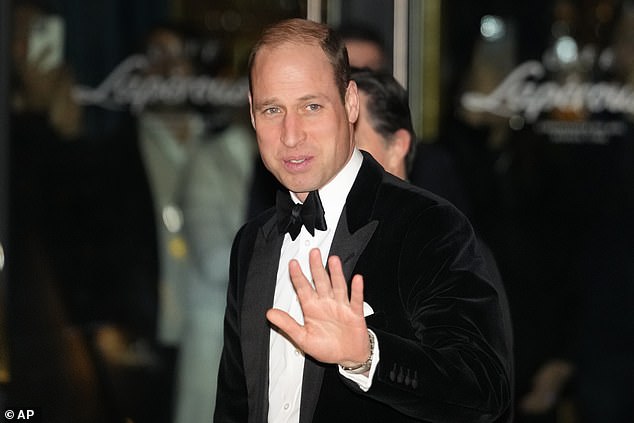 prince william addresses king charles' cancer diagnosis as he tells audience including hollywood star tom cruise at air ambulance charity gala he is grateful for public support: 'we really appreciate everyone's kindness'