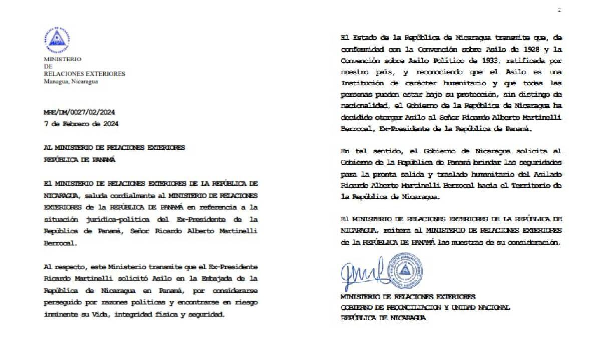 primicia | “me han violado todo, menos sexualmente”, expresidente martinelli en semana tras ser aprobado su asilo en nicaragua