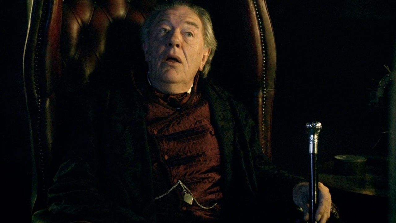 <p>                     In <em>Doctor Who’s </em>2010 Christmas special, “A Christmas Carol,” the Eleventh Doctor finds himself with a very Scrooge-like character named Kazran Sardick, played by the late Michael Gambon. The actor also played the antagonist’s father Elliot Sardick. Of course, before this, he also starred in another tentpole fantasy franchise by playing Albus Dumbledore in six of the eight <em>Harry Potter </em>movies.                   </p>