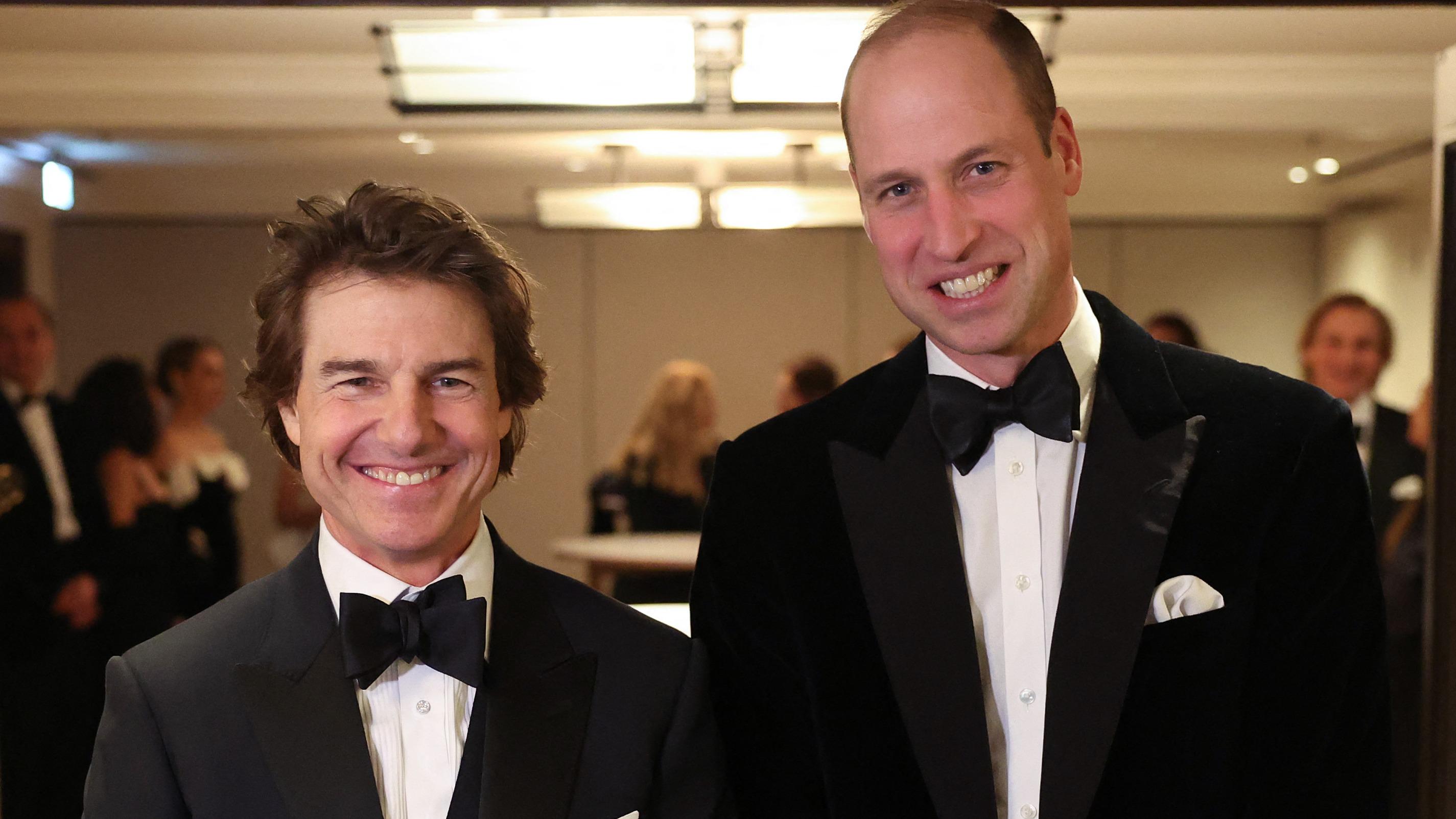 Le Prince William Tout Sourire Pour Ses Retrouvailles Avec Tom Cruise ...