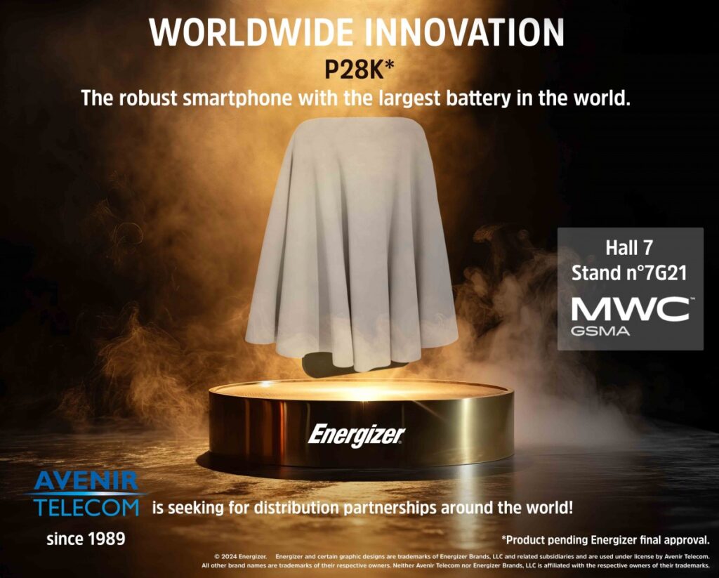 energizer เตรียมเปิดตัวสมาร์ตโฟน p28k แบตเตอรี่มหาศาลถึง 28,000 mah ในงาน mwc