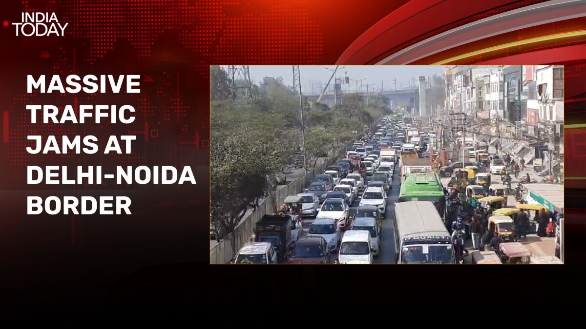 Watch: Massive Traffic Jam At Delhi-Noida Border As Farmers March To ...