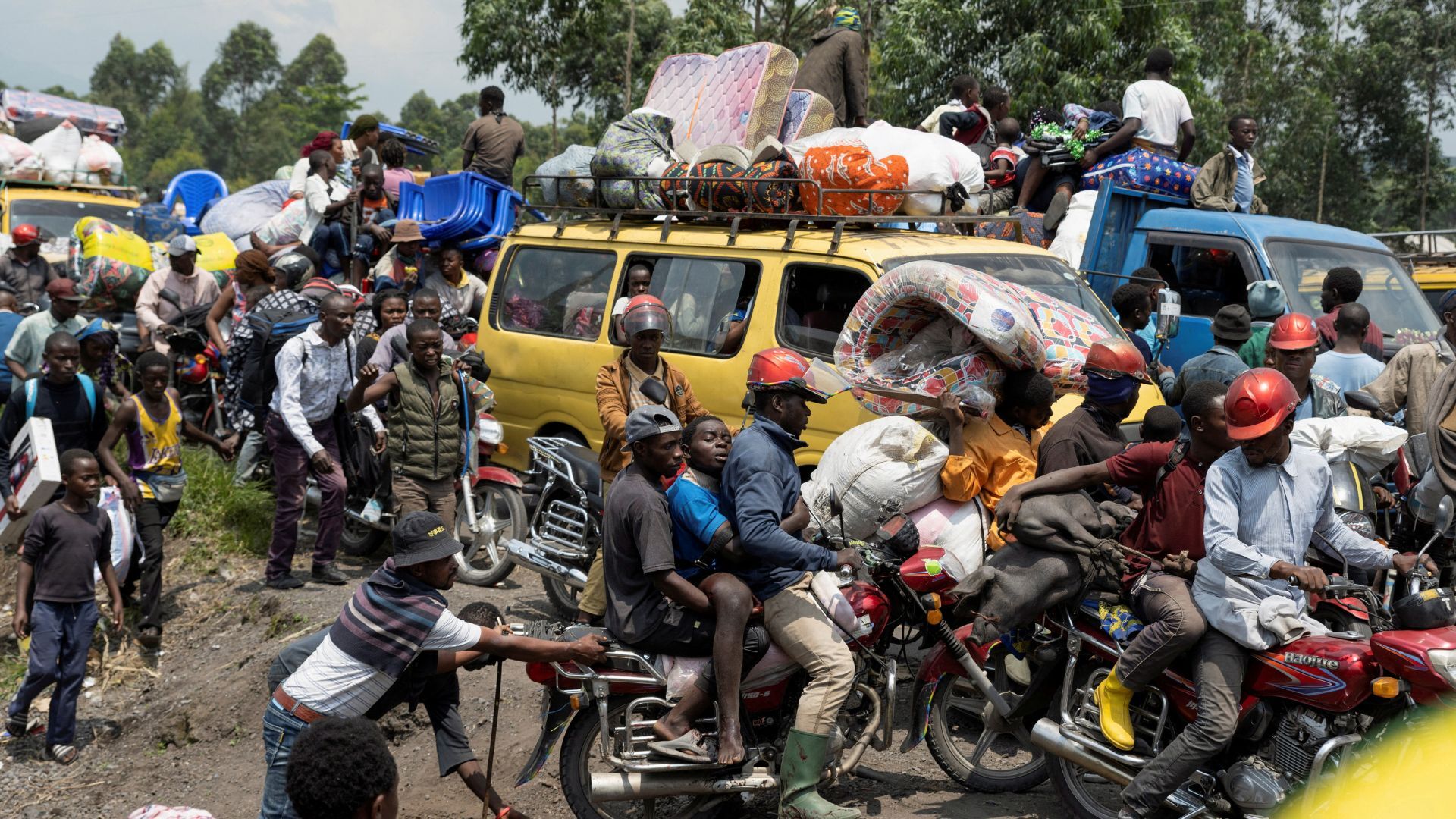 Thousands Flee In Eastern DR Congo As M23 Rebels Advance Near Goma