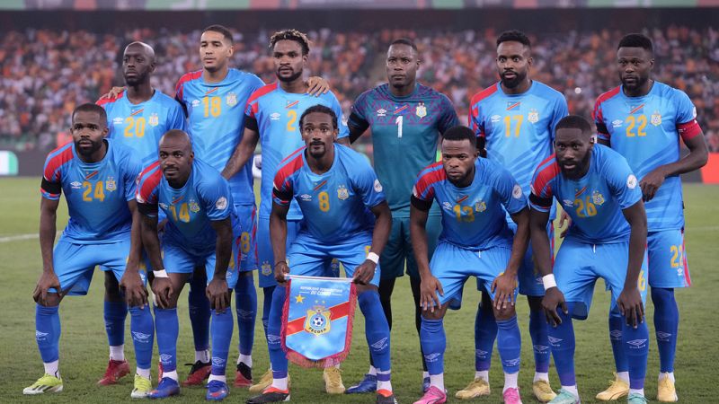 Congo Players Protest Before Africa Cup Game Against Armed Violence In   BB1hY1VK.img