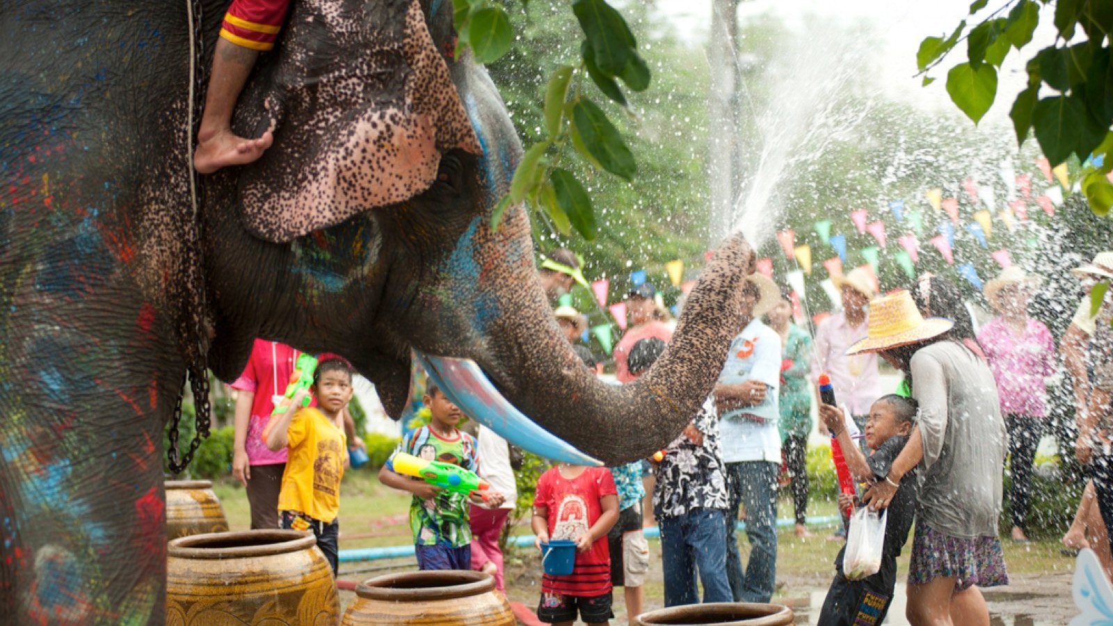<p>The Songkran Festival celebrates the New Year and is held annually in mid-April. The Thai people celebrate by splashing water on each other to wash away the old year’s troubles and keep you moving forward in the new year. Many take this time to visit spiritual temples and remember those they have lost.</p>