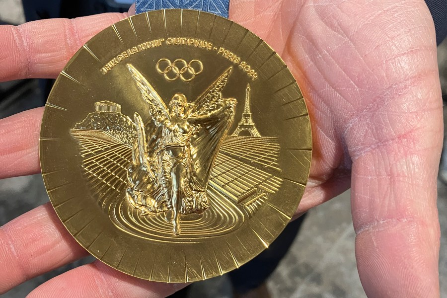 The Paris Olympics Medals Are Embedded With Pieces Of The Eiffel Tower