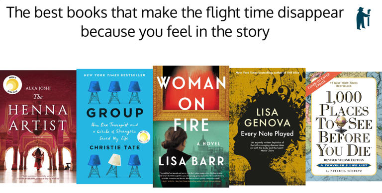 Thank you to Shepard for publishing my list of five books to take on your next flight to make the flight time disappear.