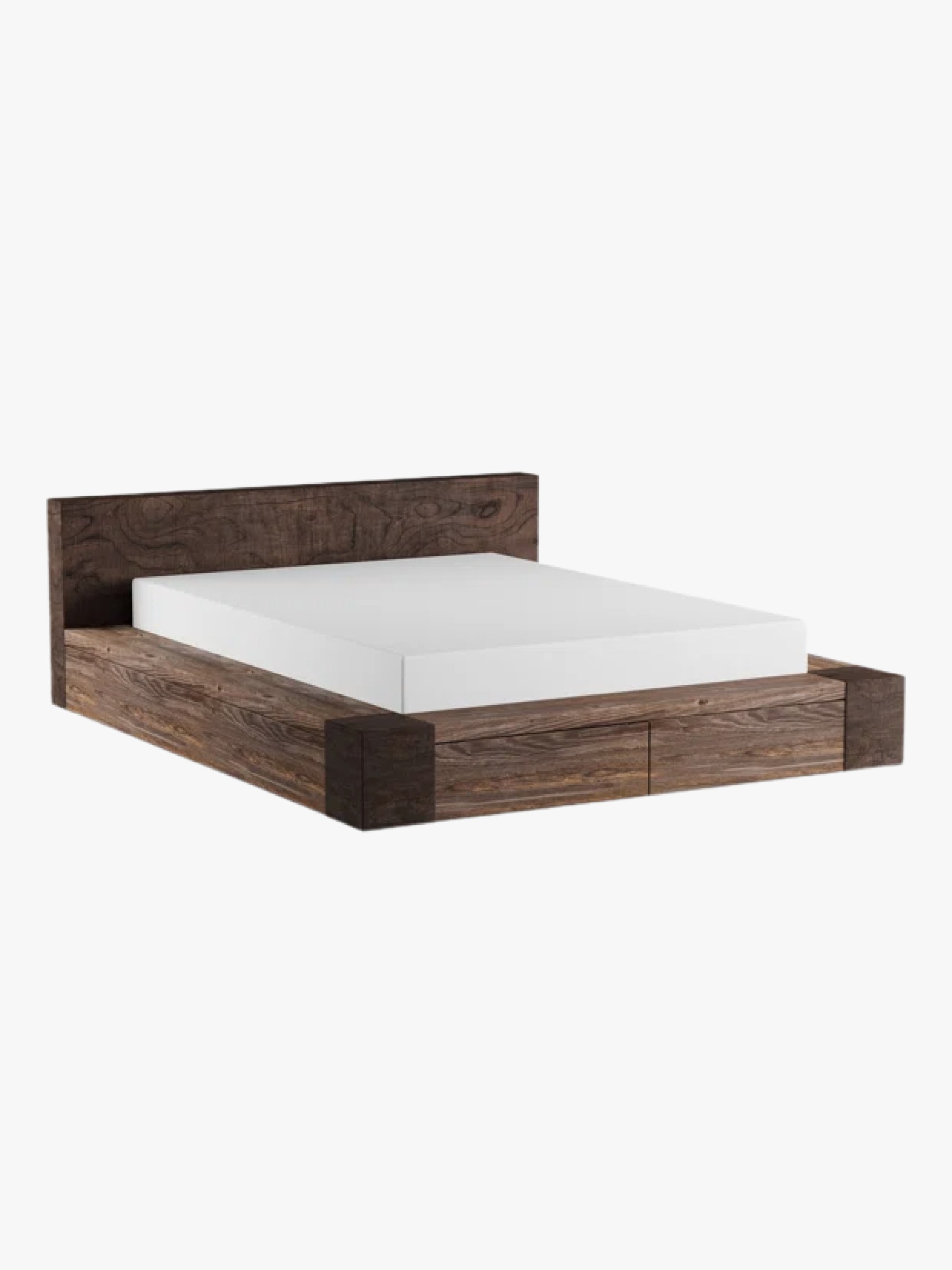 <p>There’s something about the grain on this solid-wood storage bed that transports us to a luxe, boutique-level hotel bedroom. The two drawers located in the footboard of the platform frame are effortless and blend right into the design—perfect if you’ve got a bunch of stuff to store but you don’t want it to look like you do.</p> <ul> <li><strong>Sizes available:</strong> Queen, king, and California king</li> <li><strong>Colors available:</strong> Natural wood</li> <li><strong>Storage type:</strong> Two underbed storage drawers</li> <li><strong>Materials:</strong> MDF, solid wood</li> <li><strong>Weight capacity:</strong> 500 pounds</li> </ul> $1400, Wayfair. <a href="https://www.wayfair.com/furniture/pdp/foundstone-alea-storage-platform-bed-trnt2387.html?">Get it now!</a><p>Sign up for our newsletter to get the latest in design, decorating, celebrity style, shopping, and more.</p><a href="https://www.architecturaldigest.com/newsletter/subscribe?sourceCode=msnsend">Sign Up Now</a>