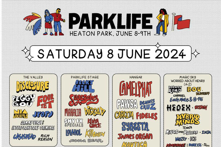 Parklife Saturday and Sunday stage splits and lineup revealed ahead of