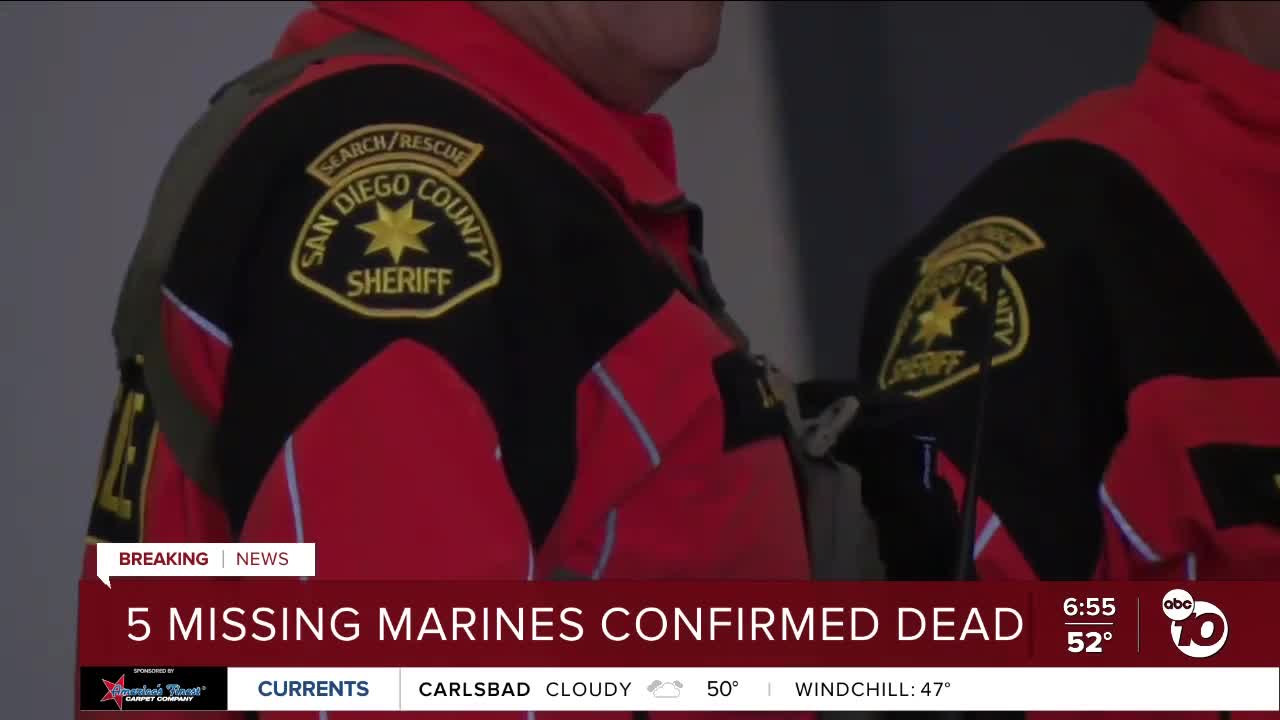 5 Marines Missing After Helicopter Crash Confirmed Dead