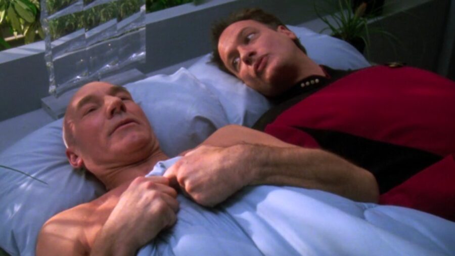 <p>Sorry, Picard: when he’s not busy helping you uncover the secrets of your past and the wonders of humanity, he’s busy bothering a bunch of lower-deckers simply because he’s bored. As big fans of Star Trek: Lower Decks, though, we are left with one big question: are Mariner and Boimler ever going to teach Q the Chu Chu dance?</p>