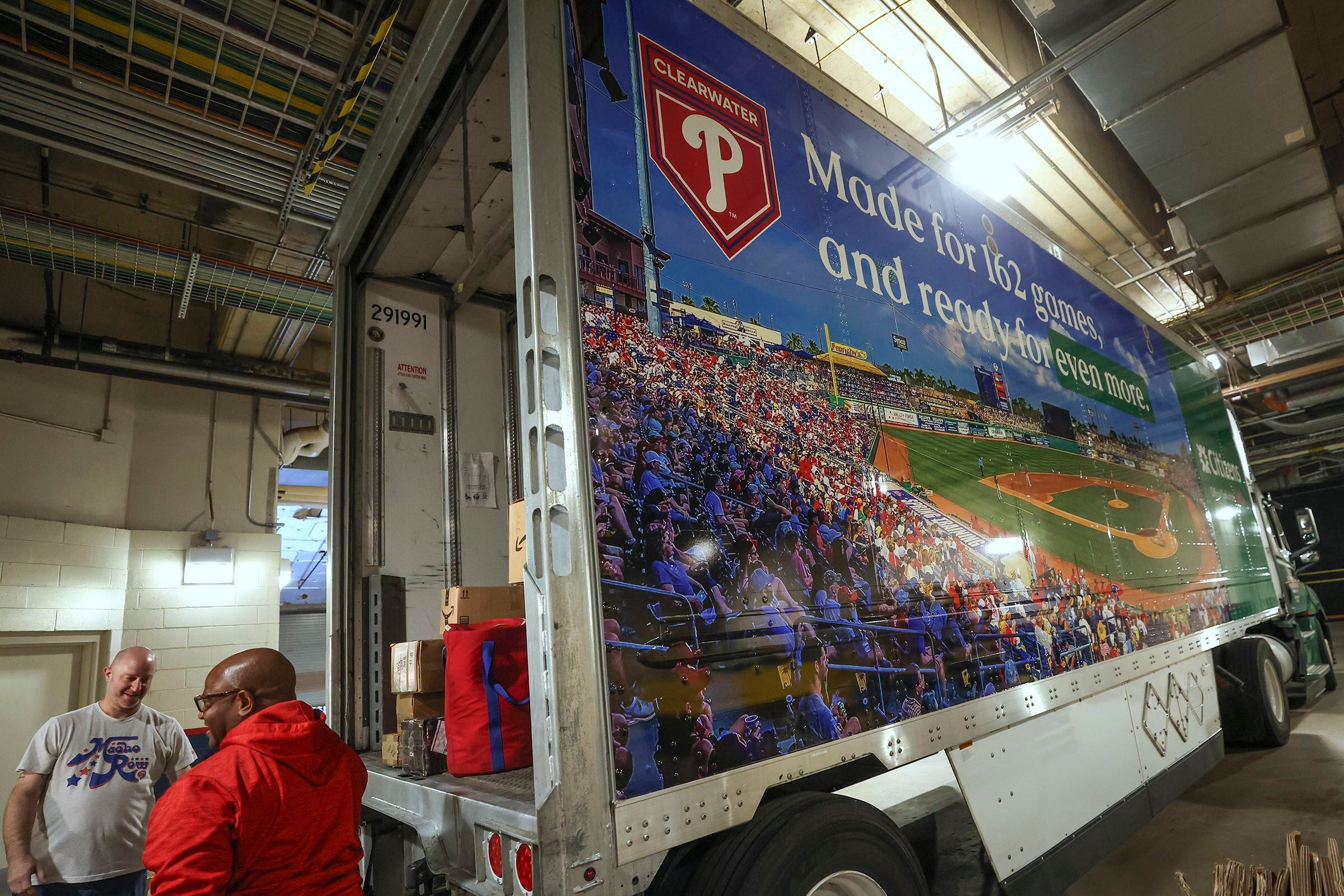 what’s needed for spring training? here’s what the phillies packed in their truck for clearwater.