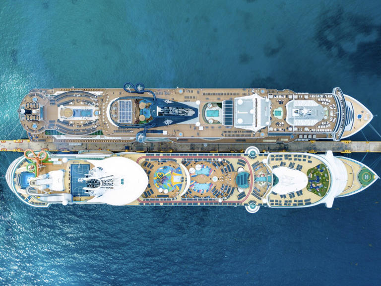 Learn more about Costa Maya's cruise port and local offerings. pictured: the Costa Maya cruise port with two ships docked