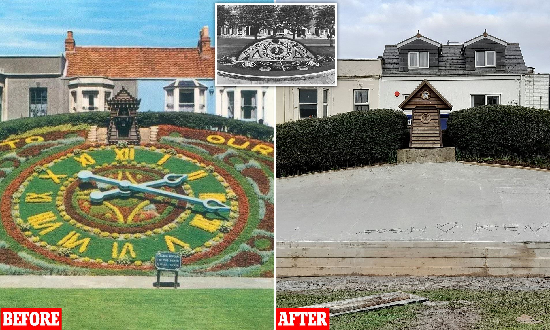 Fury After Weston-super-Mare's Historic Floral Clock Display Is ...