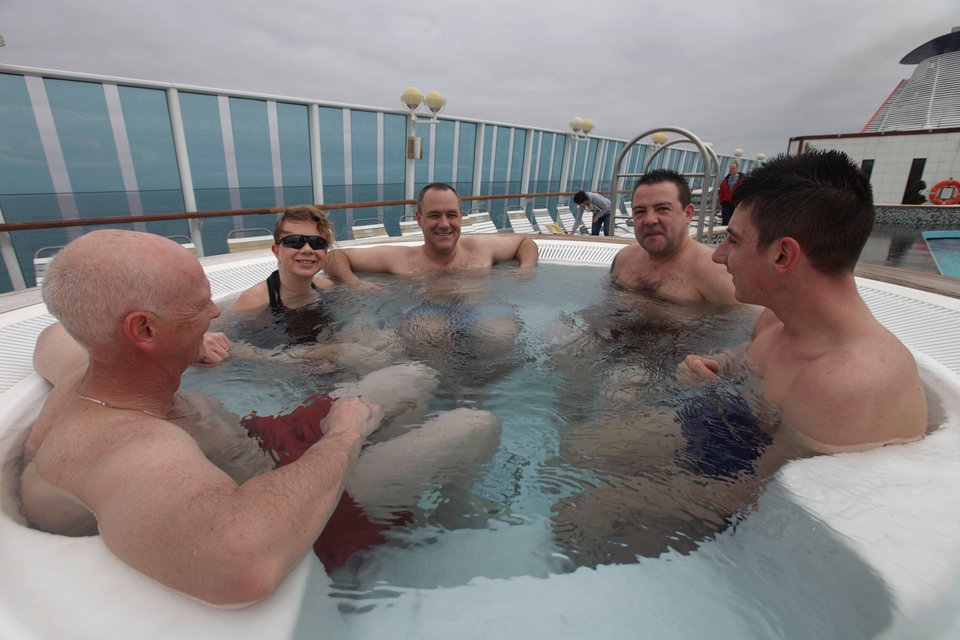 <p>Going into the cruise ship hot tub is about as anti-climactic as watching the fourth <i>Harry Potter</i> movie. Do you know that leg room that you were hoping for? Yeah, you can kiss that goodbye.</p> <p>The hot tubs become a game of "how many people can we squish into this thing before one of us gets too claustrophobic?" So, if you're planning on going on a cruise because of your love of rooftop hot tubs, prepare to be disappointed.</p>