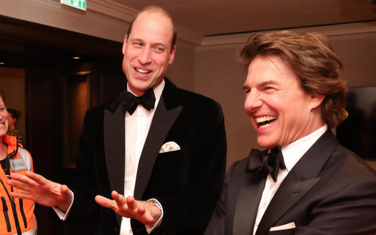 The Prince of Wales and Tom Cruise at the London Air Ambulance charity gala dinner on February 7 2024 - Andrew Parsons/Kensington Palace