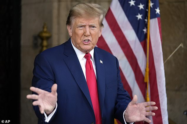 trump believes supreme court arguments to keep him on the ballot were 'very strong' and says january 6 was an 'insurrection caused by nancy pelosi'