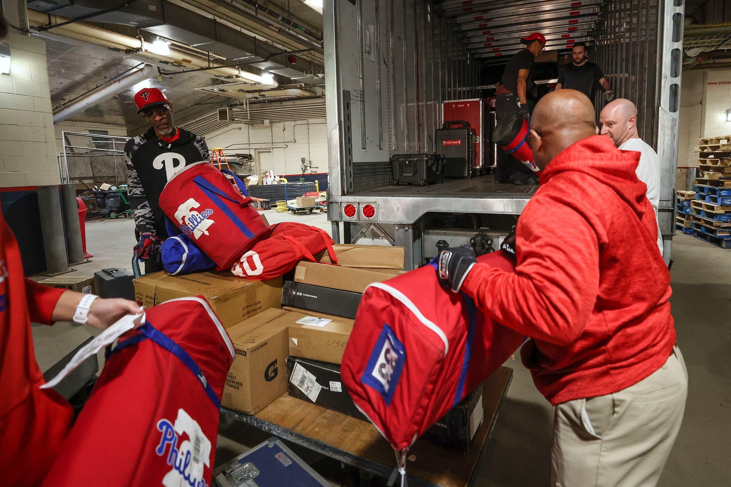 what’s needed for spring training? here’s what the phillies packed in their truck for clearwater.