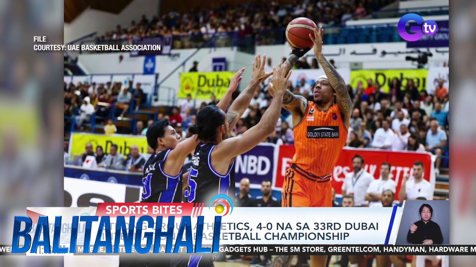 Strong Group Athletics, 4-0 Na Sa 33rd Dubai International Basketball ...