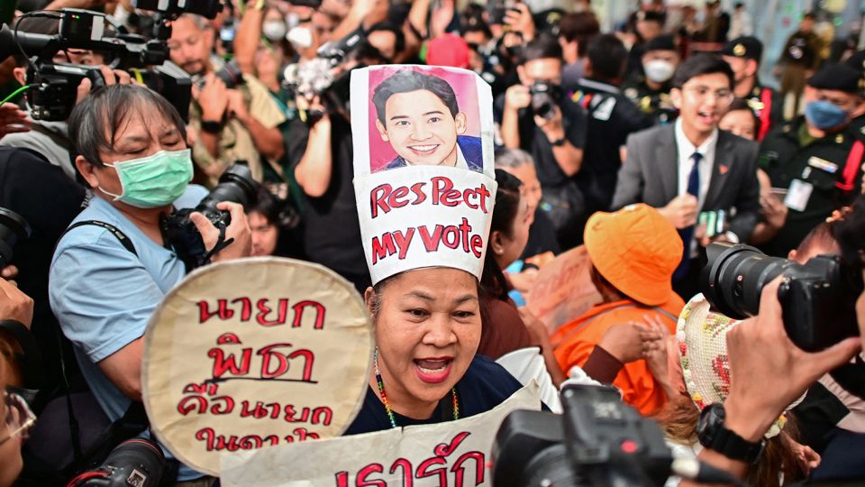 thai court dismisses media shares case against popular progressive politician - but party’s future still in doubt