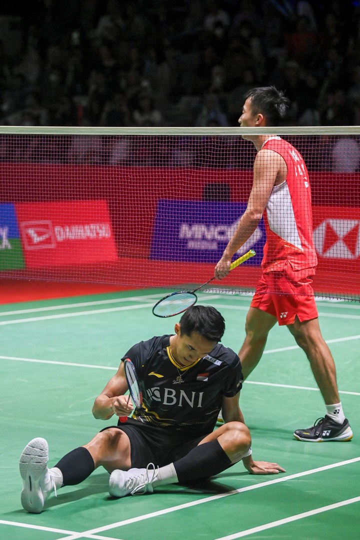 Foto: Jonatan Christie Kalah Dari Wakil China Di Indonesia Masters 2024