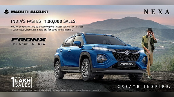 Maruti Suzuki Fronx Surpasses 1 Lakh Unit Sales Milestone In India