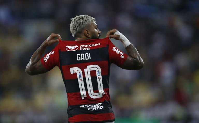 Gabi no clssico diante do Fluminense (Photo by Wagner Meier/Getty Images)