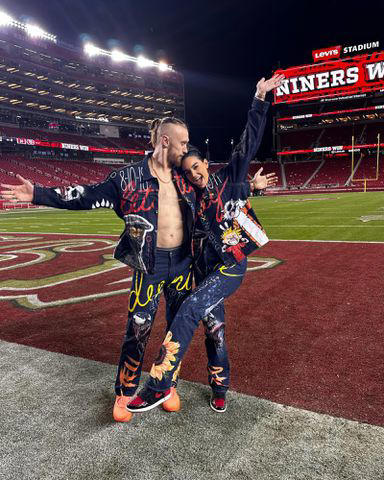 49er George Kittle's Wife Claire Says She Loves Vintage Game Day 'Fits ...