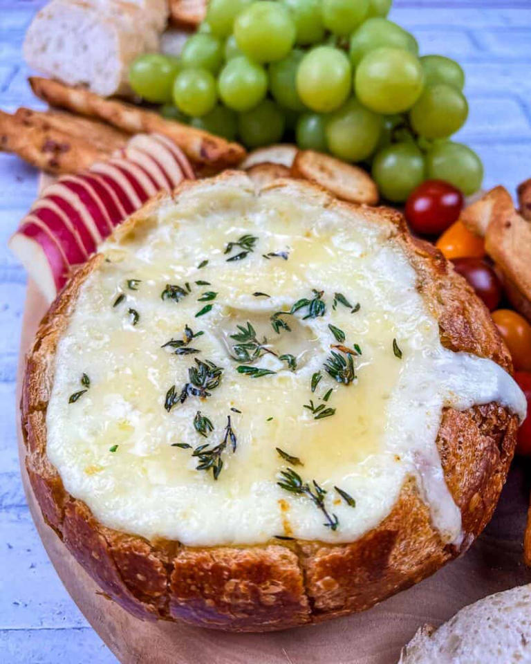 Baked Brie in a Bread Bowl