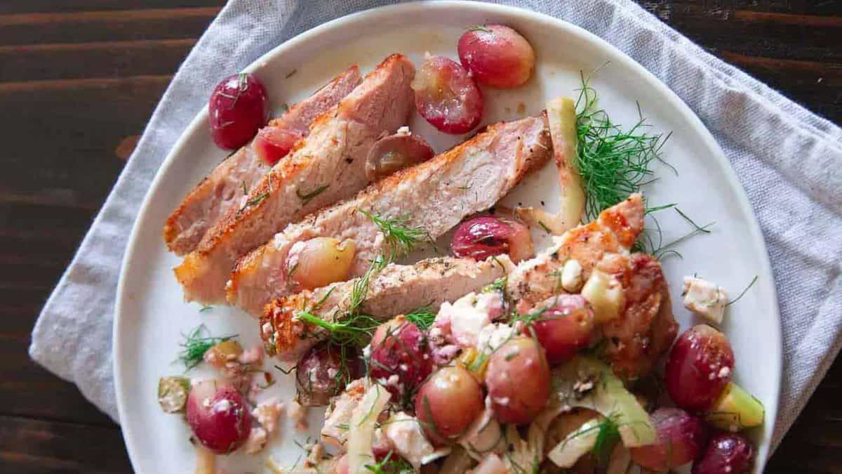 <p>Grilled pork chops with grapes and fennel salad is an elegant, grill-only meal. It’s a simple yet sophisticated way to enjoy pork, proving it’s not just about chops and roasts.<br><strong>Get the Recipe: </strong><a href="https://www.runningtothekitchen.com/weber-genesis-ii-review/?utm_source=msn&utm_medium=page&utm_campaign=RTTKmsn">Grilled Pork Chops with Grapes & Fennel</a></p>
