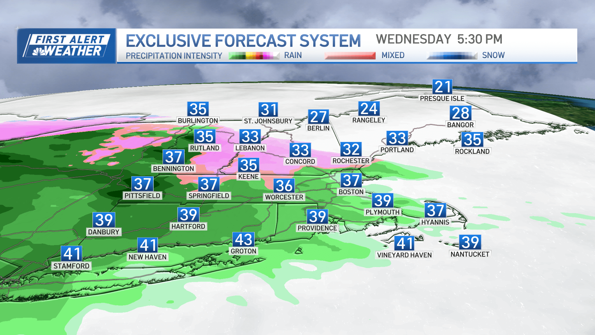 More Rain Moves In Wednesday In Mass., New England And Lingers Through ...