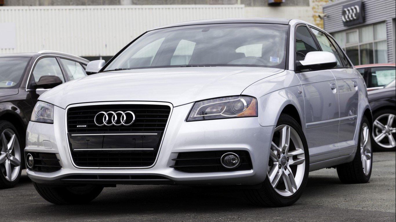 <p>The Audi A3 Premium scores highly on most consumer review sites, and its price (under $40,000) earns it a lot of top marks. The vehicle is a four-door, somewhat compact sedan that very much <em>feels</em> like an Audi, something important when looking for those luxury conveniences. There are a few options (like the Quattro), making this entry-level car a great option against the Gran Coupe or the Acura Integra.</p> <ul> <li><strong>Price: </strong>$36,495-$38,495</li> <li><strong>Body Style:</strong>Sedan</li> <li><strong>Power-Type: </strong>Gas/Electric Hybrid</li> </ul> <p>Agree with this? Hit the Thumbs Up button above. Disagree? Let us know in the comments with what you'd change.</p>