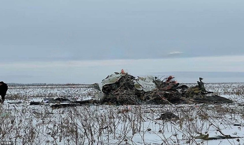 Moment Russian Military Plane 'carrying 65 Ukrainian POWs' Crashes