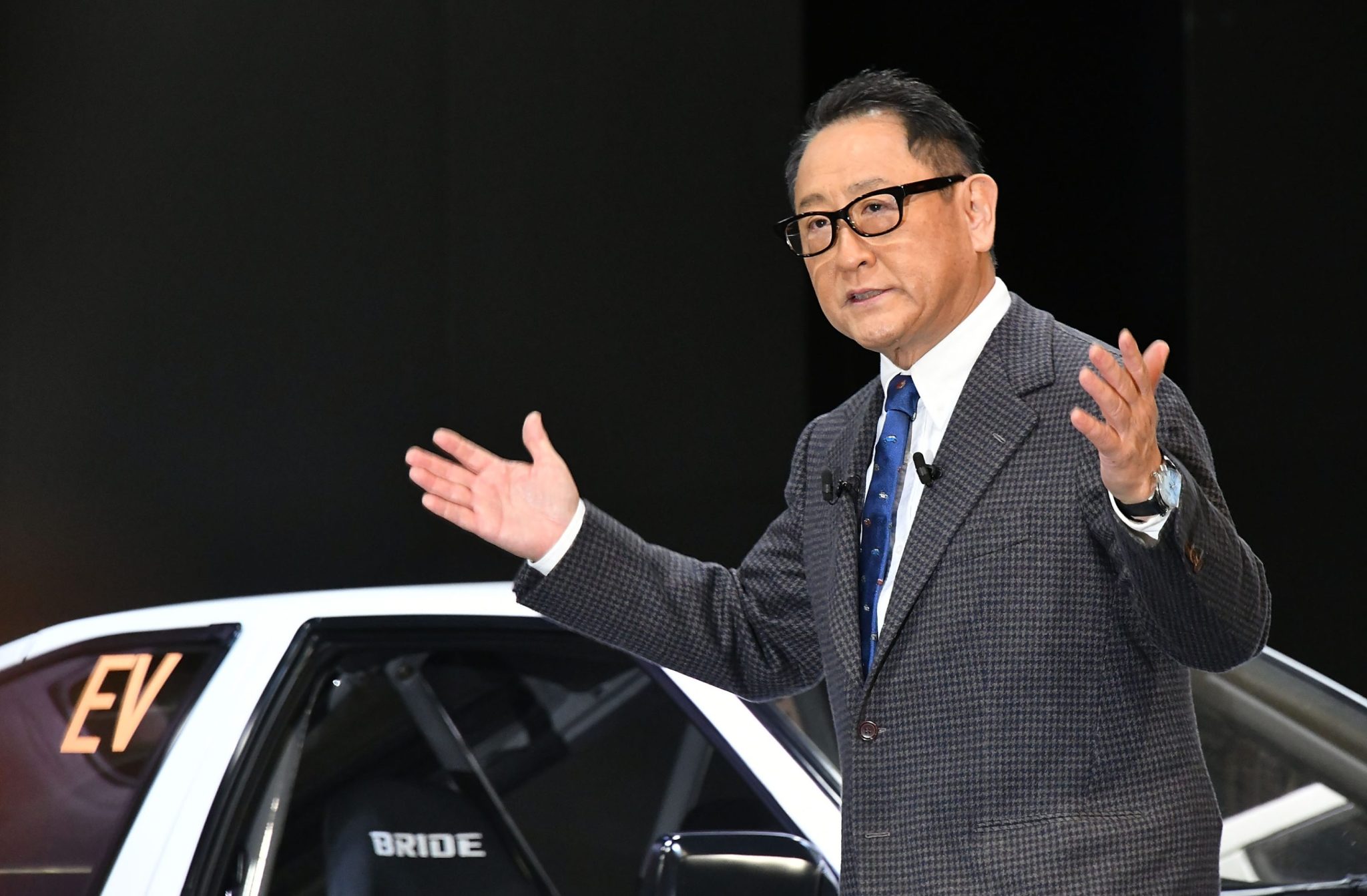 Toyota’s chairman doubles down on his electric car skepticism, forecasting that EV adoption will peak at just 30%