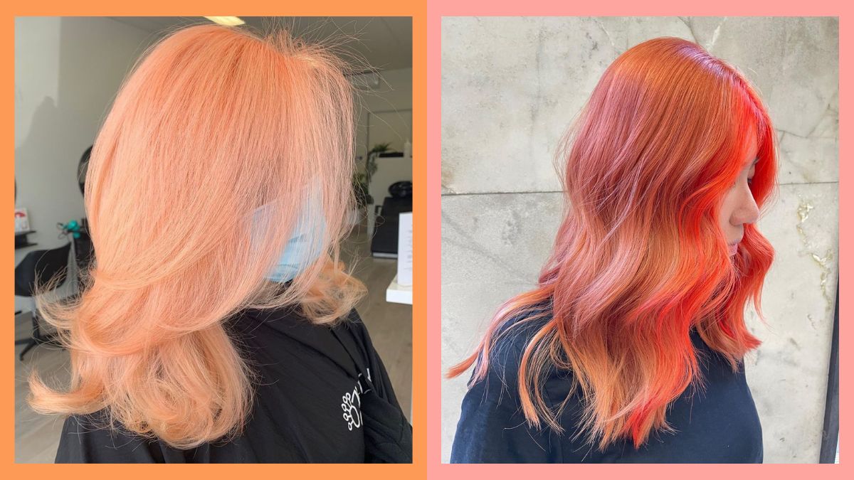 10 'peach fuzz' hair color ideas to try if you want a ~*refresh*~ for 2024