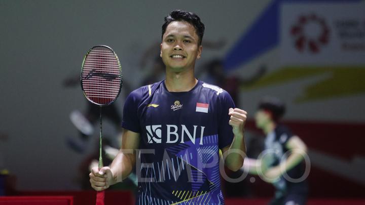 kalahkan kantaphon wangcharoen, anthony sinisuka ginting melaju ke babak 16 besar indonesia masters 2024