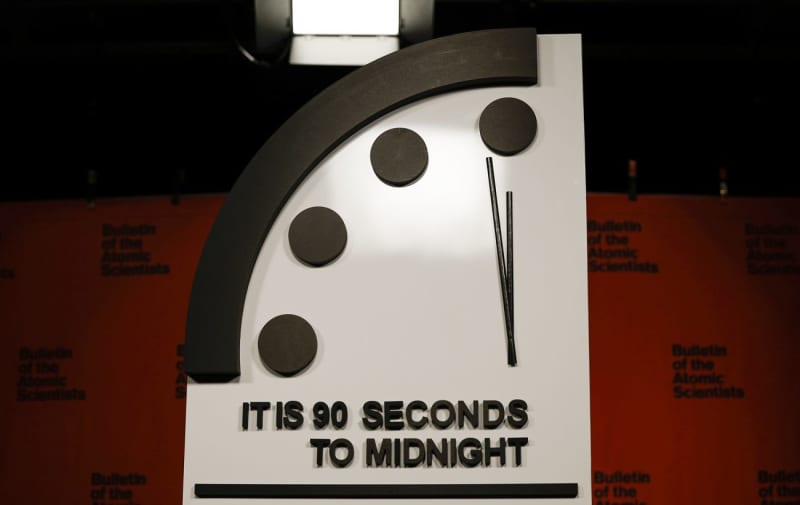 Doomsday Clock Nears Midnight Second Year In A Row, Closest To Global ...