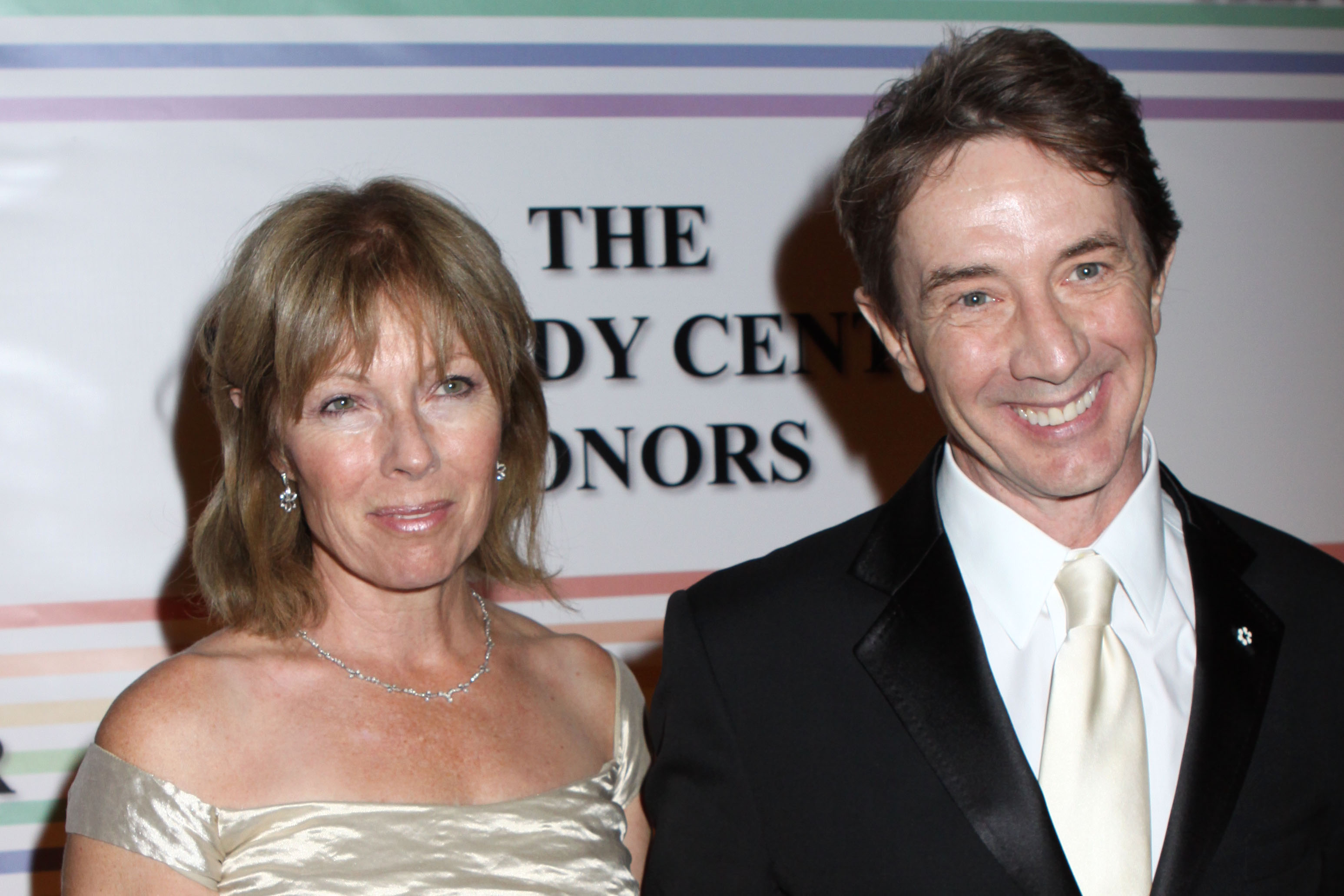 <p><span>"Only Murders in the Building" star Martin Short became a widower on Aug. 21, 2010, when his wife of 30 years, Nancy Dolman, passed away from ovarian cancer. "Our marriage was a triumph. So it's tough," the "Saturday Night Live" alum told </span><a href="https://www.aarp.org/entertainment/celebrities/info-2019/martin-short-interview.html">AARP</a><span> in 2019. "She died in 2010, but I still communicate with her all the time," he noted. "It's 'Hey Nan,' you know? How would she react to this decision or that, especially regarding our three kids." Martin and Nancy are seen here in 2009 -- less than a year before he lost her.</span></p>