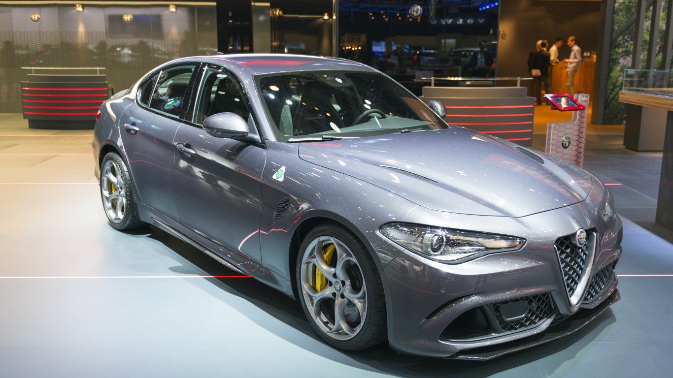 <p>The Alfa Romeo Giulia Quadrifoglio is a high-performance version of the Alfa Romeo Giulia and one of the brand’s real “reintroductions” into the American market. It has a 2.9-liter twin-turbocharged V6 engine that produces 505 hp, giving it some <em>serious</em> power. That being said, this luxury sedan does cost more than anything entry-level, just coming in under $90k. But come on, it’s an Alfa Romeo.</p> <ul> <li><strong>Price:</strong> $81,855-$88,505</li> <li><strong>Body Style:</strong>Sedan</li> <li><strong>Power-Type:</strong>Gas</li> </ul> <p>Agree with this? Hit the Thumbs Up button above. Disagree? Let us know in the comments with what you'd change.</p>