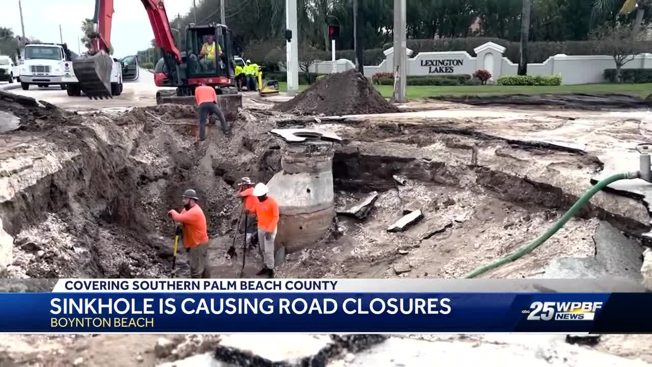 Tractor-trailer Caught In Sinkhole And Water Main Break Affecting ...