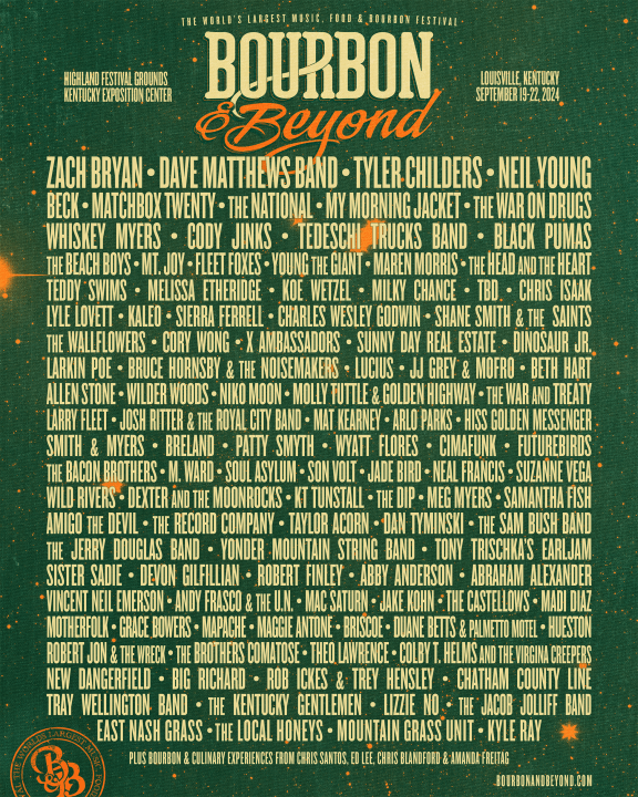 Bourbon and Beyond 2024 lineup announced